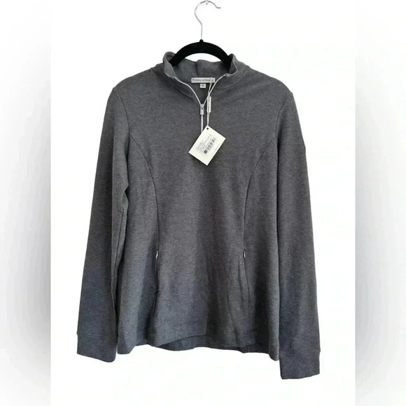 Fairway & Greene Ladies Luxury Interlock 1/4 Zip Pullover Size M - Picture 3 of 12